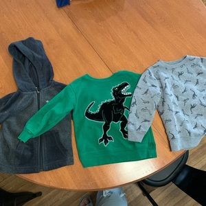 Toddler Boys Sweatshirts and Zip Up